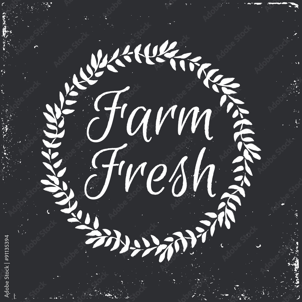 Fresh and local, fresh harvest frame