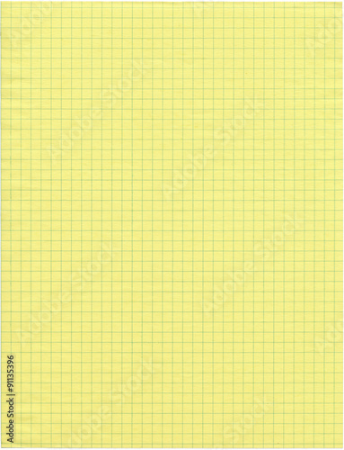 Sheet of Yellow Graph Paper