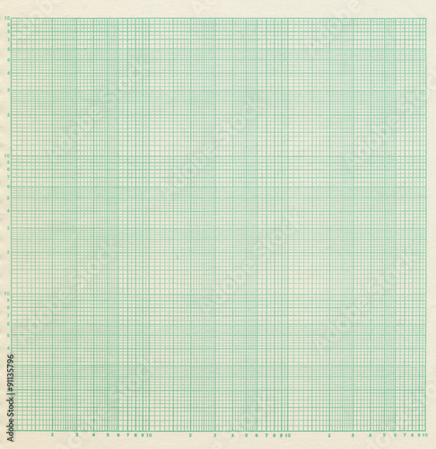 Obraz na plátně Old Sheet of Log-Log Graph Paper