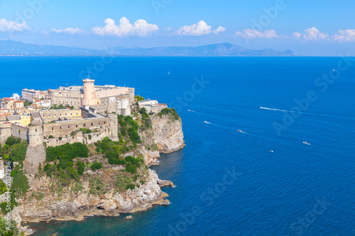 Aragonese-Angevine Castle stands on rocky cliff