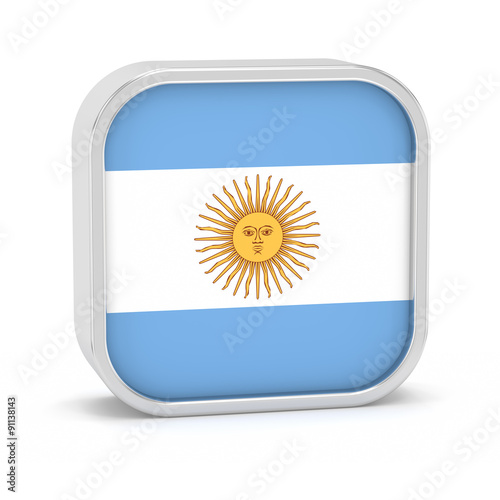 Argentina flag sign. photo