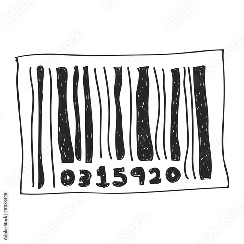 Simple doodle of a barcode