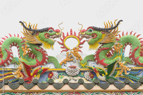 Dragon statue in Chinese temple