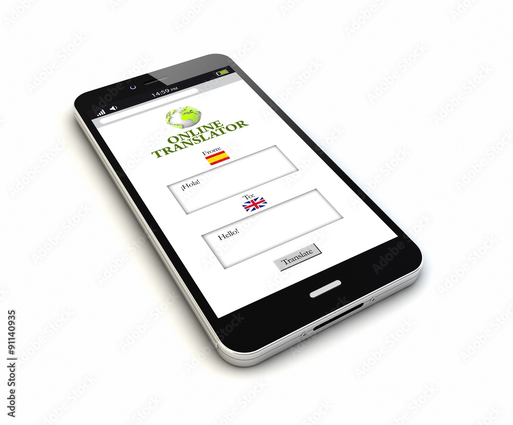 smartphone translator render smartphone translator render