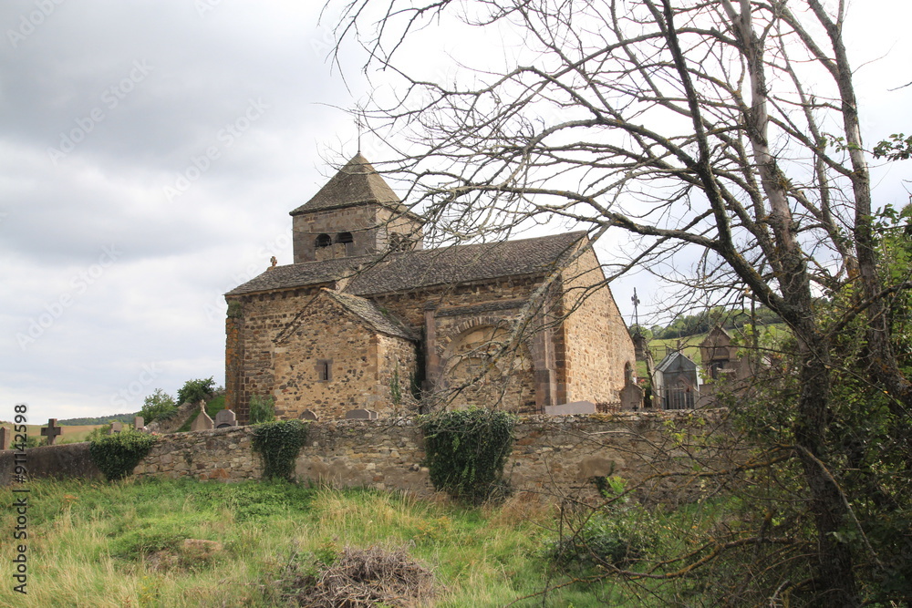 Fototapeta premium église du Chastel à St Floret, Auvergne