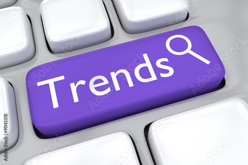 Online trends search concept photo