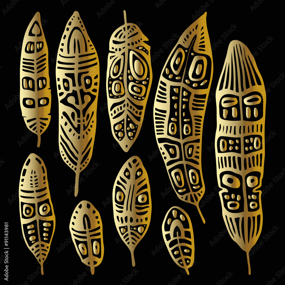 Ethnic Feather set Ethnic Feather set
