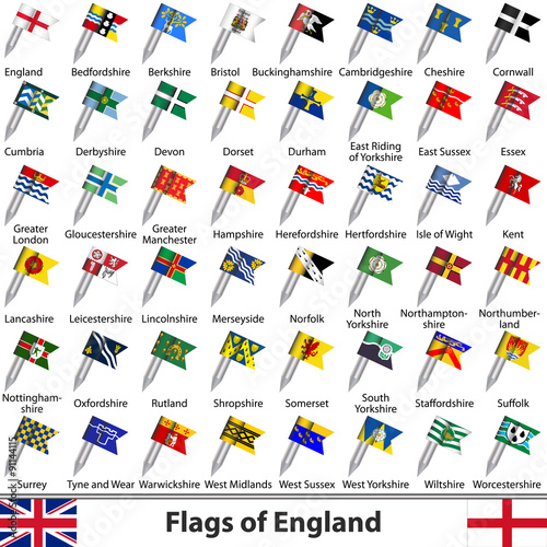 Flags of England, UK