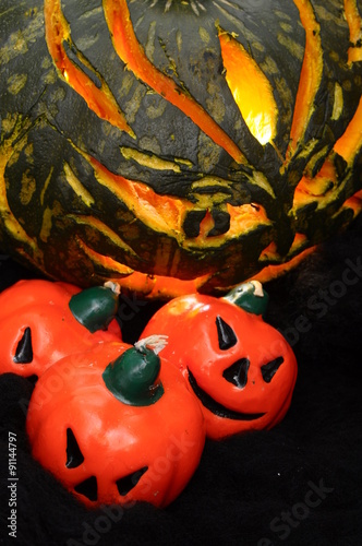 Halloween pumpkins photo