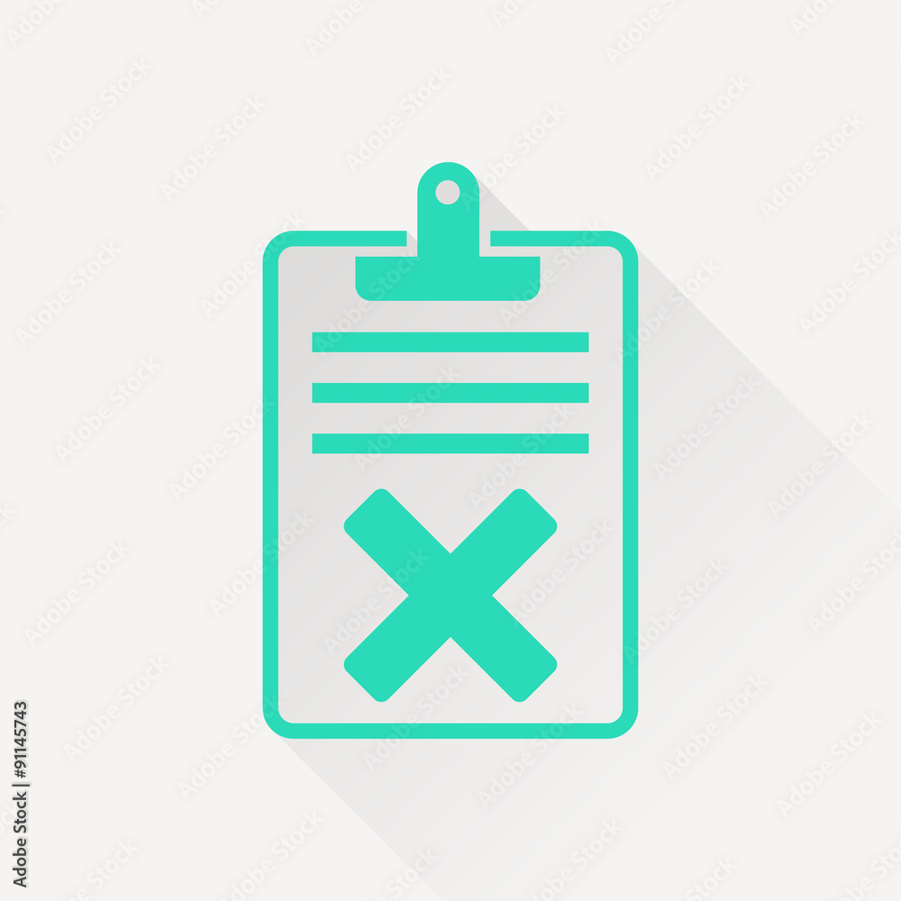 Quality control related vector icon. Fail Quality control related vector icon. Fail