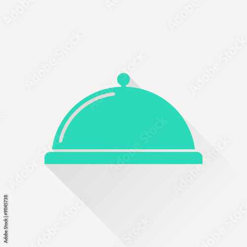 Food platter serving sign icon