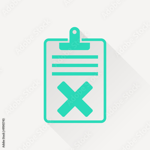 Quality control related vector icon. Fail