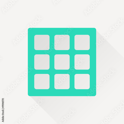Vector belgian waffles icon. Food icon. Eps10