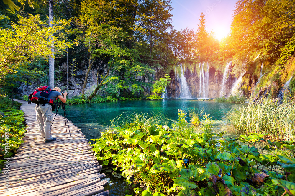 Naklejka premium Plitvice National Park