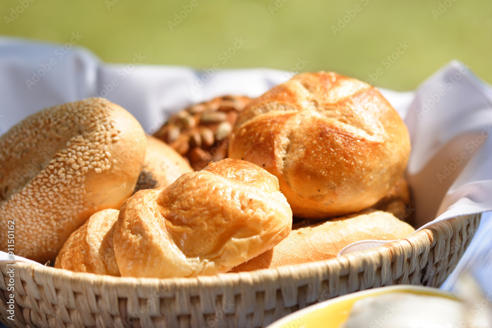 breadbasket with different varieties of bread rolls breadbasket with different varieties of bread rolls
