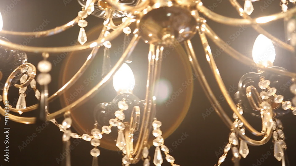 the chandelier in the restaurant the chandelier in the restaurant