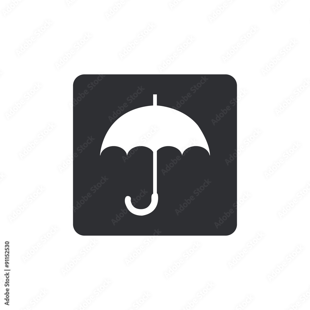 Umbrella icon, blue icon. eps 10