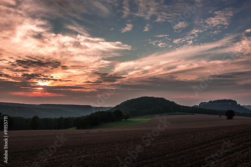 Sonnenuntergang in Königstein © preufl