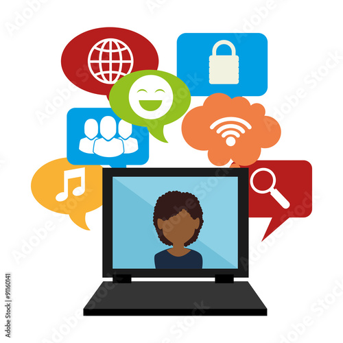 Social media entertainment graphic design