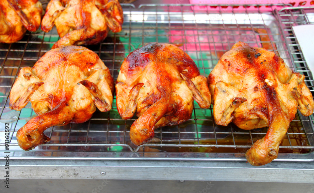 Naklejka premium barbecue chicken