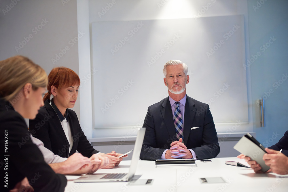 Fototapeta premium business people group on meeting
