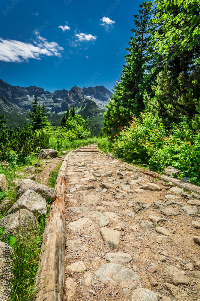 Stony mountains trail in Tatras Stony mountains trail in Tatras