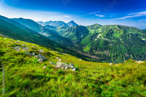 Beautiful dawn in the mountains