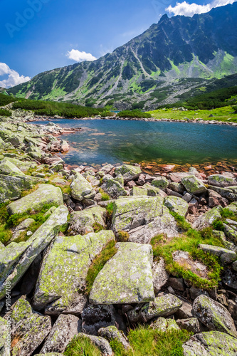Fototapeta Naklejka Na Ścianę i Meble -  Wonderful lake in the Tatra Mountains