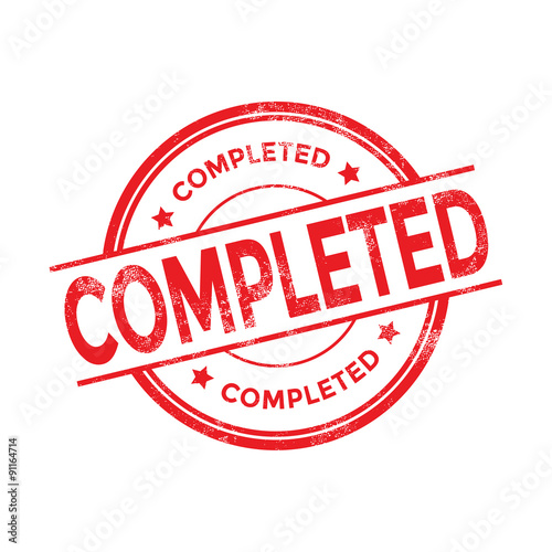 Completed Stamp vector