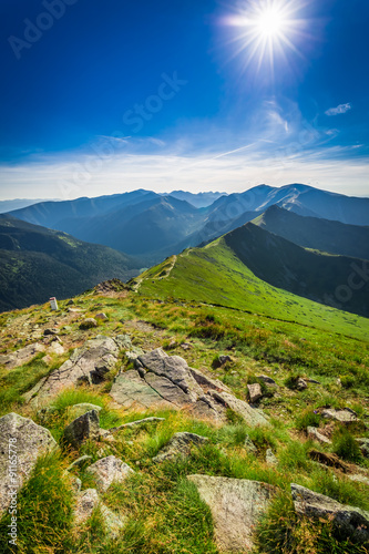 Obraz na płótnie Beautiful sunset in the Tatra Mountains in summer w salonie
