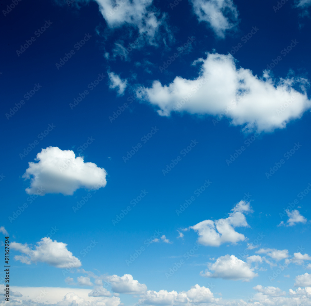 Obraz premium Blue sky with clouds