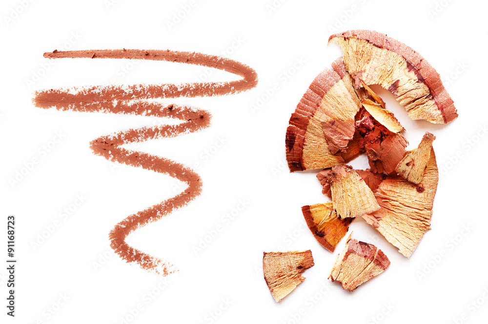 Naklejka premium Cosmetic pencil isolated on white 