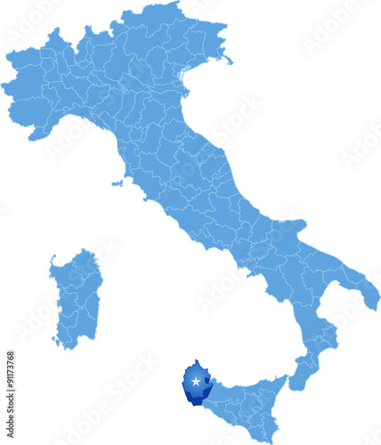 Map of Italy, Trapani