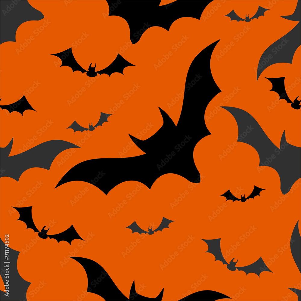 Halloween bats seamless pattern Halloween bats seamless pattern
