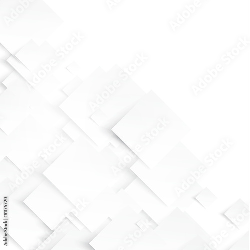 Vector white squares. Abstract background