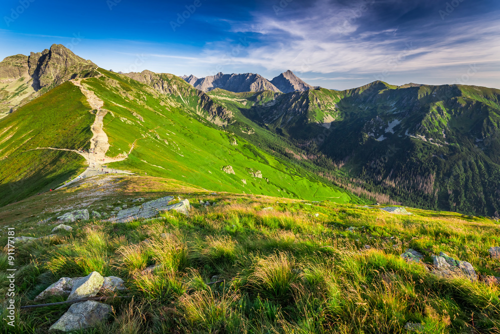 Fototapeta premium Wonderful sunset in the Tatra Mountains in Poland