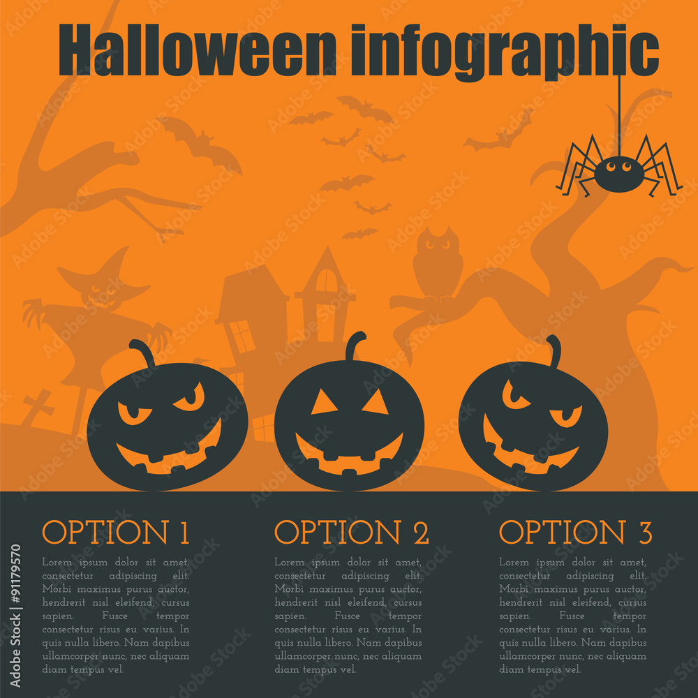 Halloween infographic design