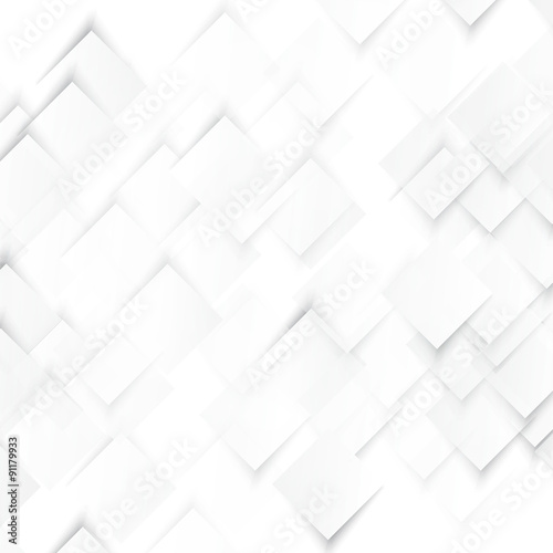 Vector white squares. Abstract background © iKatod