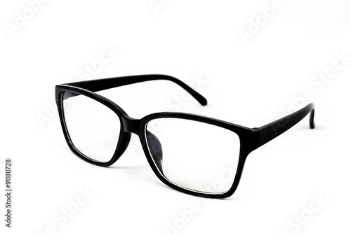 Glasses with white background photo