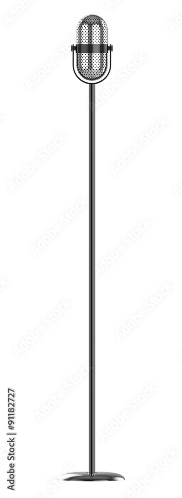 Microphone isolated on white Microphone isolated on white
