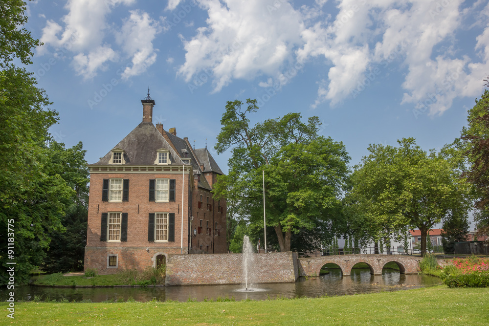 Castle Kinkelenburg in the historic centre of Bemmel