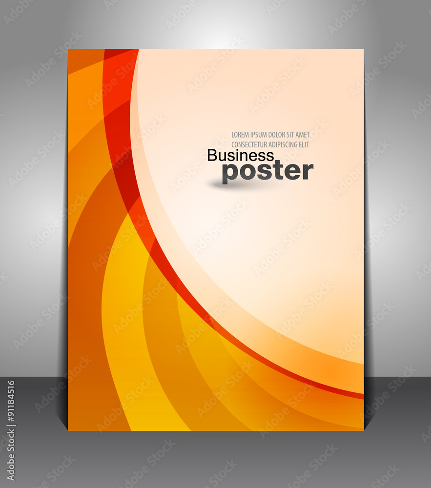 Advertise flyer business poster. Presentation design content background.  Design layout template Stock Vector | Adobe Stock