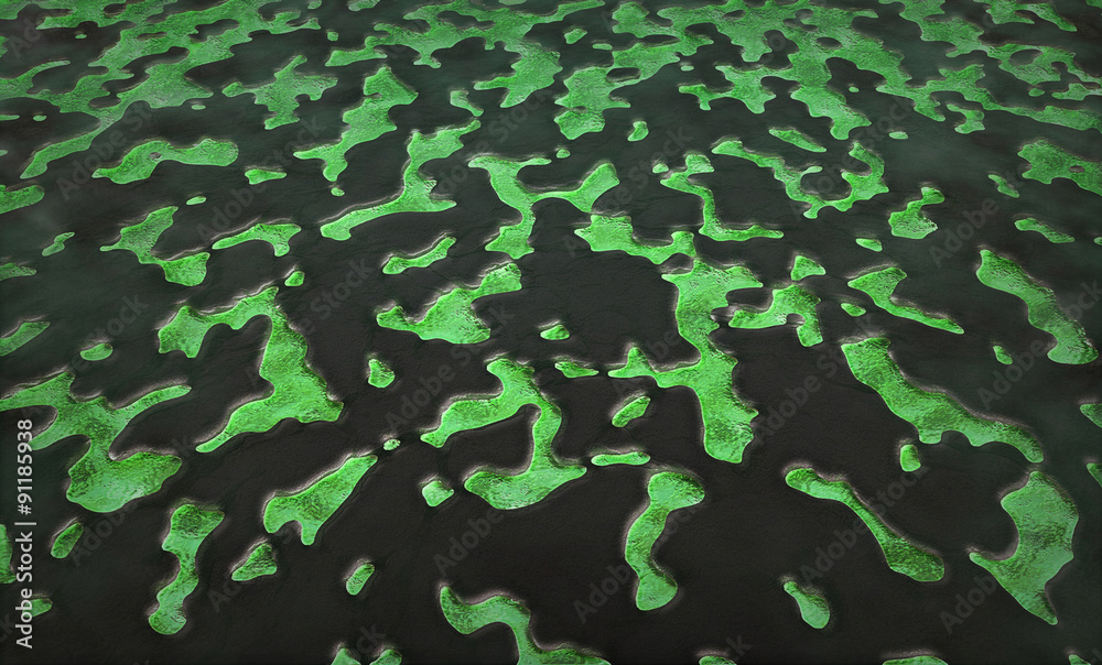 Emerald Cave Background - An other-worldly lake of glowing green water and strange rock formations. Emerald Cave Background - An other-worldly lake of glowing green water and strange rock formations.