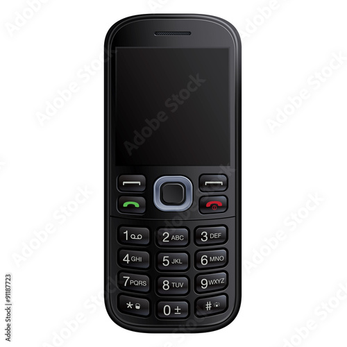 Old mobile phone vector