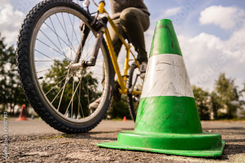 Fahrübungsplatz für Radfahrer photo