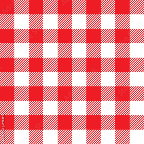 red tablecloth seamless pattern