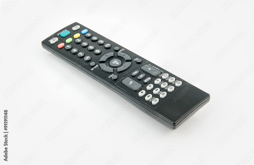 remote control tv isolated