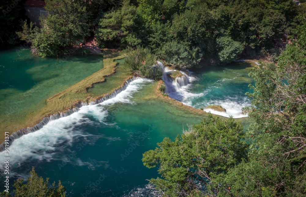 Obraz premium Waterfalls on RIver
