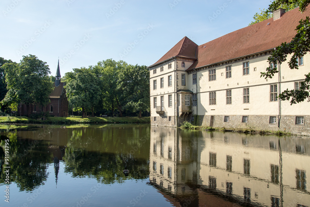 Fototapeta premium Schloss Strünkede in Herne, NRW, Deutschland