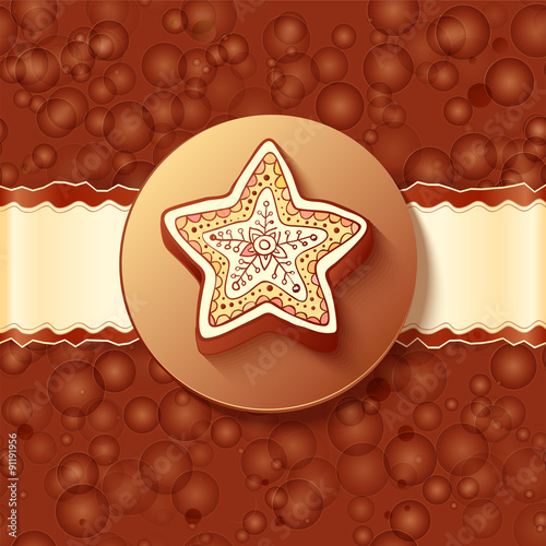 Christmas chocolate greetings card
